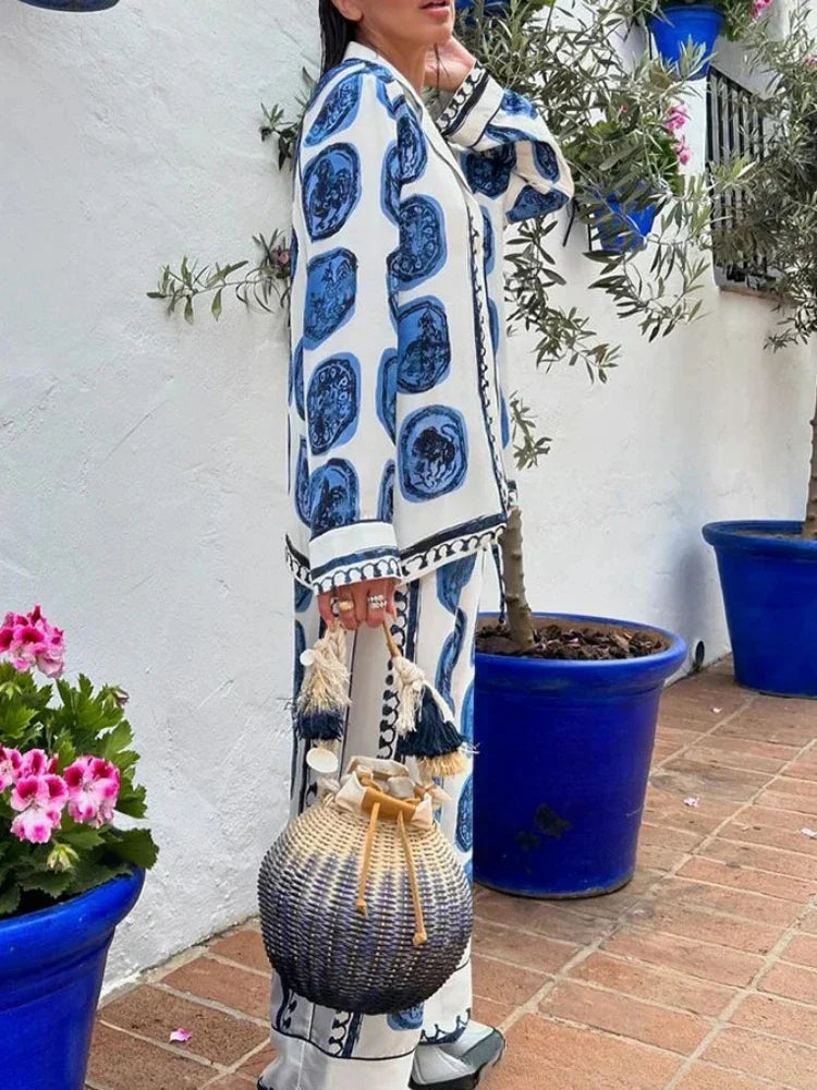 ROMINA™ CONJUNTO DOS PIEZAS CAMISA + PANTALON